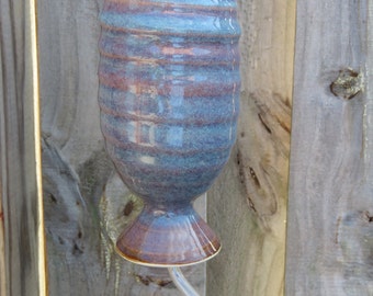 Stoneware Pottery Hummingbird Feeder in Opal Glaze**READY TO SHIP