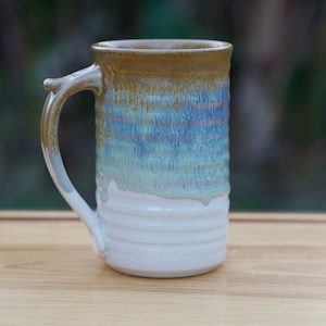 Large (16 ounce) Stoneware Coffee Mug in Rainbow Brown