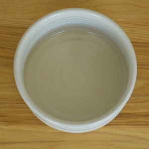 Small Pottery Bowl in Rainbow White Glaze Stoneware image 4