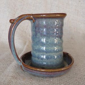 Stoneware Pottery Microwave Bacon Cooker in Opal