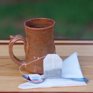 Pottery Coffee Mug in Copper wheelthrown 10-12 ouncesREADY TO SHIP Bild 2