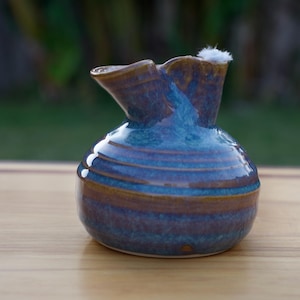Pottery Oil Candle in Opal Glaze