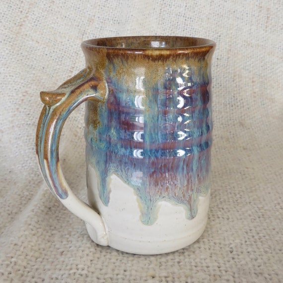 Large 16 Ounce Stoneware Coffee Mug in Brownready TO SHIP Etsy