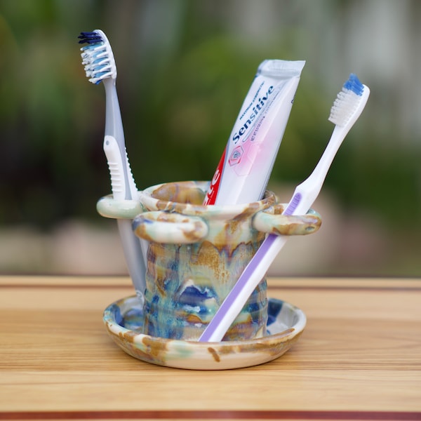 Ceramic Toothbrush Holder - Etsy