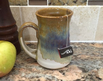 Pottery Mug in Brown Glaze 10 ounce
