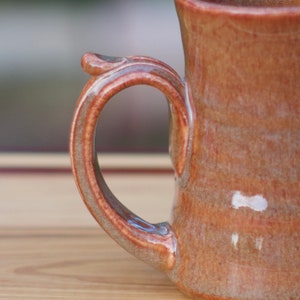 Pottery Coffee Mug in Copper wheelthrown 10-12 ouncesREADY TO SHIP Bild 4