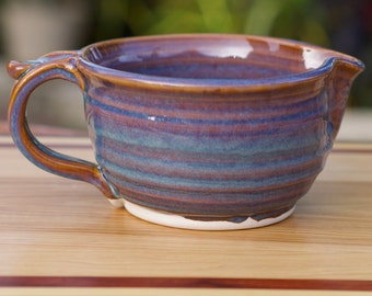 Pottery Batter Bowl in Opal Glaze Stoneware