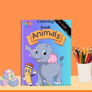 Spring Coloring Book for Kids | Printable Preschool Activity | Cute Spring Animals and Flowers | Instant Download