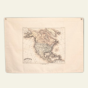 Drapeau des États-Unis en toile, carte des États-Unis, bannière en toile suspendue, décoration murale, oeuvre d'art murale pour la maison, fanion de décoration murale de salon, décoration d'intérieur