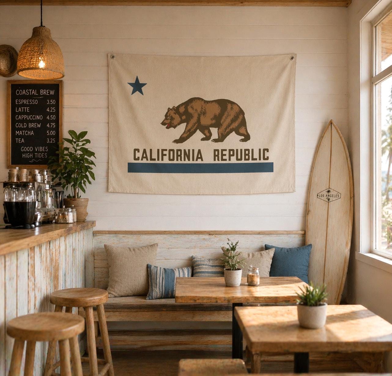 Surf Canvas Flag - Etsy