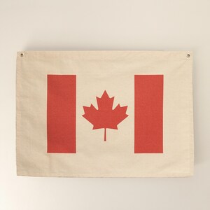 Kanadas Maple Leaf-flagga, väggbanderoll i canvas