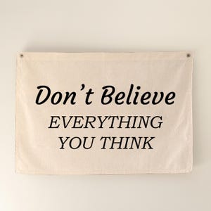 Benutzerdefinierte Text Leinwand Flagge, benutzerdefinierter Text und Logo hängen Leinwand Banner Wand Dekor, personalisiertes Text Logo Wand Kunst Wohnzimmer Wand Dekor Zitat