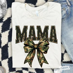 Mama Camo Coquette Bow PNG, Mama Camo PNG, Camouflage Mama PNG, Coquette Mama Png, Girls Camo Bow Png, Camo Mama Shirt, Coquette Bow Png.