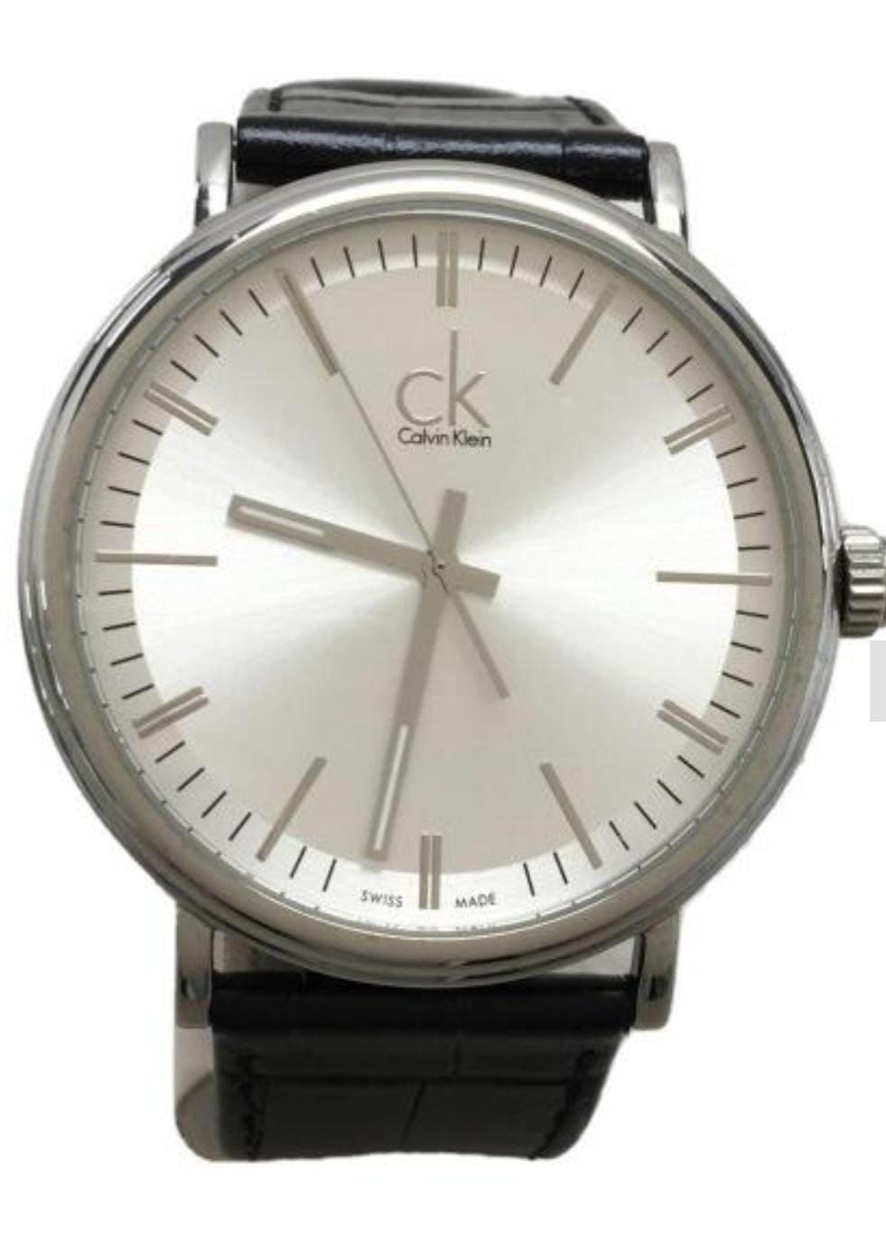 ヴィンテージ カルバン・クライン スイス製腕時計 – シルバー文字盤