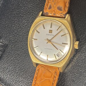 Vintage Zenith Automatic Watch – Caliber 2572 PC – Gold-Plated – Serviced