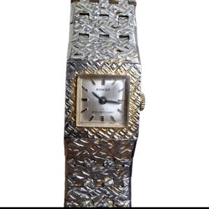 Vintage Anker Watch | 17 Jewels Manual Wind | Retro Gold Silver Bracelet Watch | German Mechanical Timepiece | Men&#39;s or Women&#39;s Gift