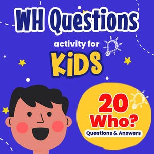 20 questions de l'OMS sur les cartes flash pour enfants | WH questionne les cartes d'orthophonie | Autisme et développement du langage | Cartes éclair sur la thérapie ABA