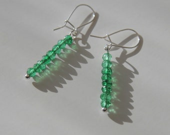 Spring Green Onyx Stack Earrings