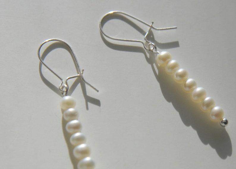 Pearl Stack Earrings image 2