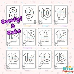 Numbers Coloring Pages for Kids | 0–100 Printable Counting Book | Fun ...