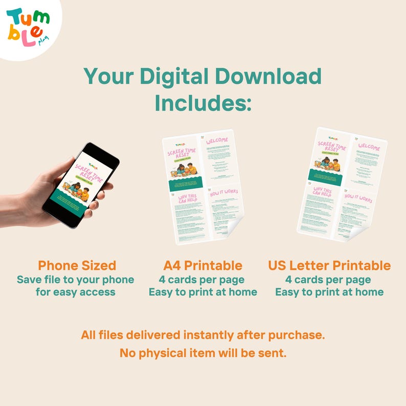 Kids Screen Time Reset | 3-day Family Plan (digital Download) - Etsy