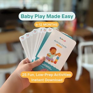 Schede attività per neonati dai 6 ai 12 mesi / Idee di gioco Montessori per neonati / Attività stampabili per traguardi importanti / Download immediato / Gioco a capriole