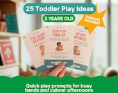 Toddler Activity Cards (2-3 Year Olds) | Fun Learning Games and Play Ideas (Digital Download)