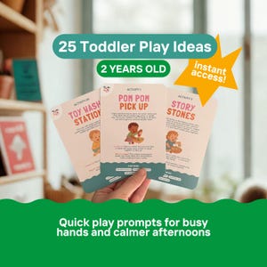 Activiteitenkaarten voor peuters (2-3 jaar) | Leuke leergames en speelideeën (digitale download)