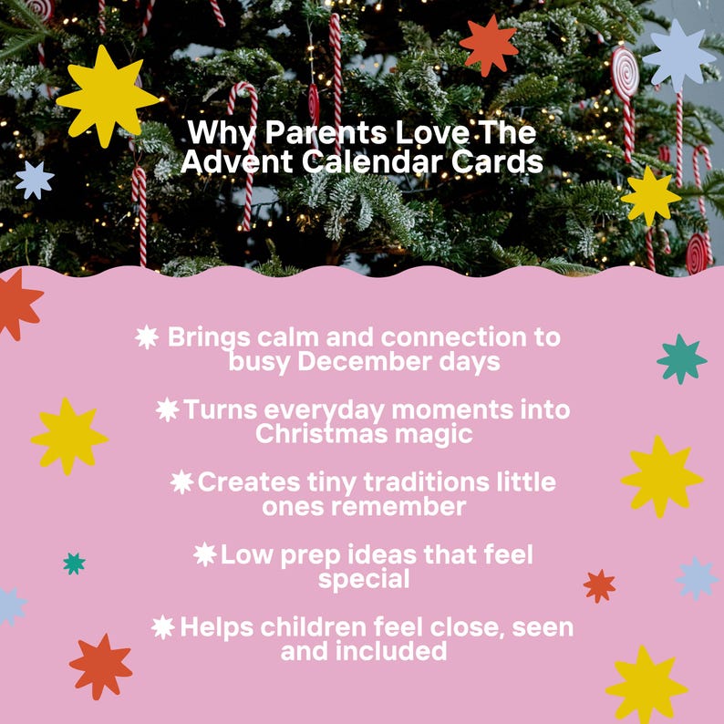 Christmas Advent Activity Cards for Kids | Toddler Advent Calendar ...
