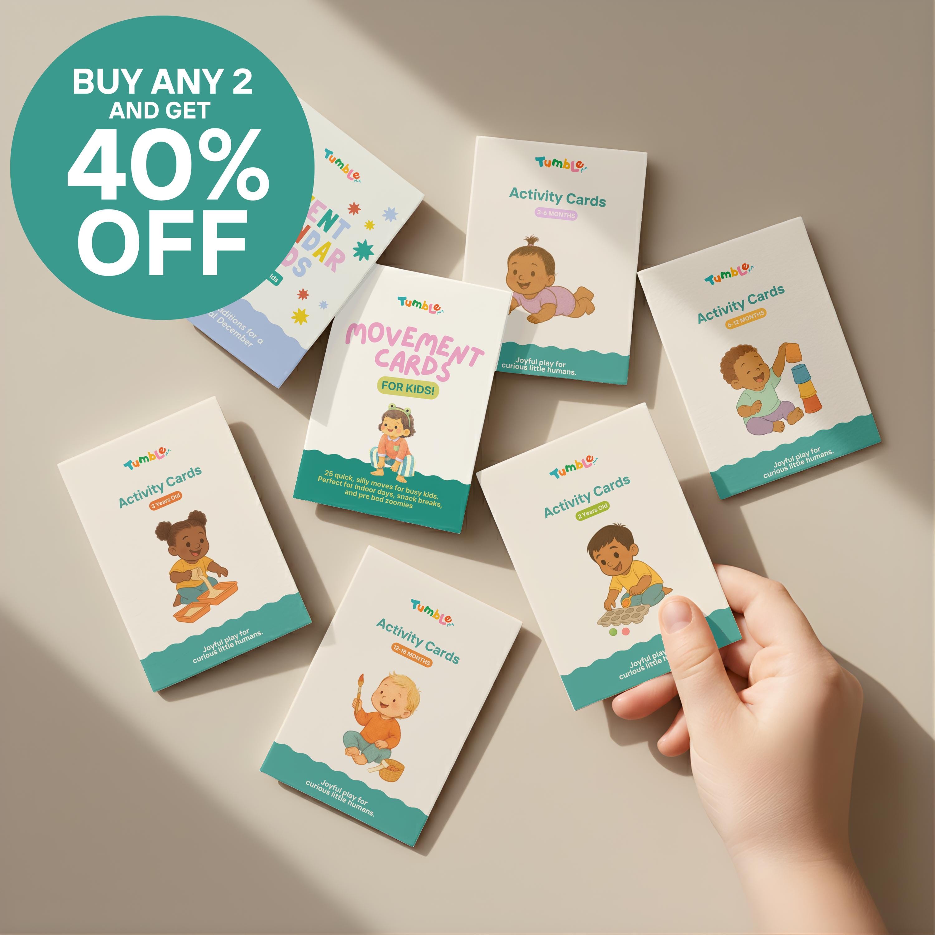 25 Movement Cards for Kids Gross Motor Activities for Indoor Active ...
