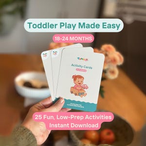 Schede attività per bambini dai 18 ai 24 mesi / Idee di gioco Montessori per bambini / Attività stampabili per traguardi importanti / Download immediato / Gioco a capriole