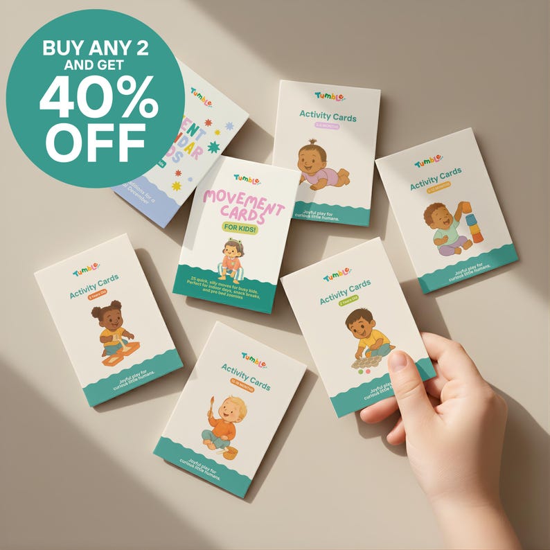 Baby Activity Cards (6-12 Months) Screen Free Play Ideas (Digital Download) image 4