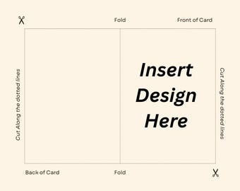 5x7 Greeting Card Canva Template | Portrait and Landscape | PDF Card Layout  for Creators and Sellers | DIY Blank Greeting Card Template