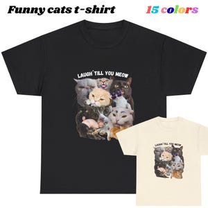 Cat Shirt, Cat funny t shirt, Cute Cat T-Shirt, Animal Lover Gift, Funny Graphic Tee, Cat Mom Shirt, Cat Dad Gift, Cat Lover Shirt, cats
