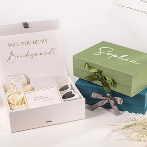 Personalized Bridesmaid Proposal Gift Box, Custom Empty Bridesmaid Gift Box, Will You Be My Bridesmaid Box, Bridal Party Gift, Wedding Gift