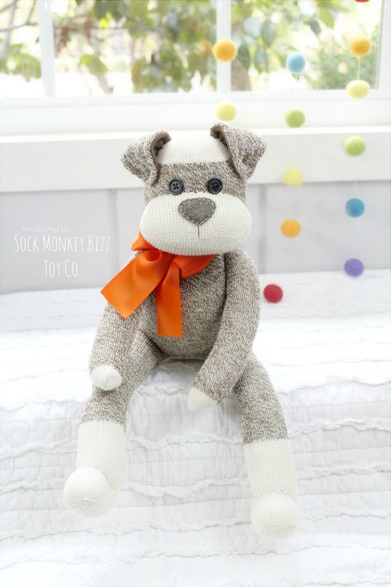 The Original Sock Puppy Dog 18 Sock Monkey Doll