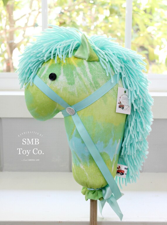 Stick Horse Handmade RideOn Hobby Horse Toy Lime Yellow & Etsy