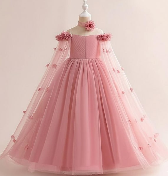 green emerald velvet dress Abigail Lux Girls Dresses Couture for Special Occasion