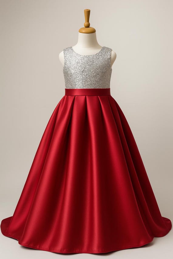 red and silver formal dresses Chic and Holland AR330375 Size 2 Red Long Beaded Sequin Prom Dress Pageant Formal Gown