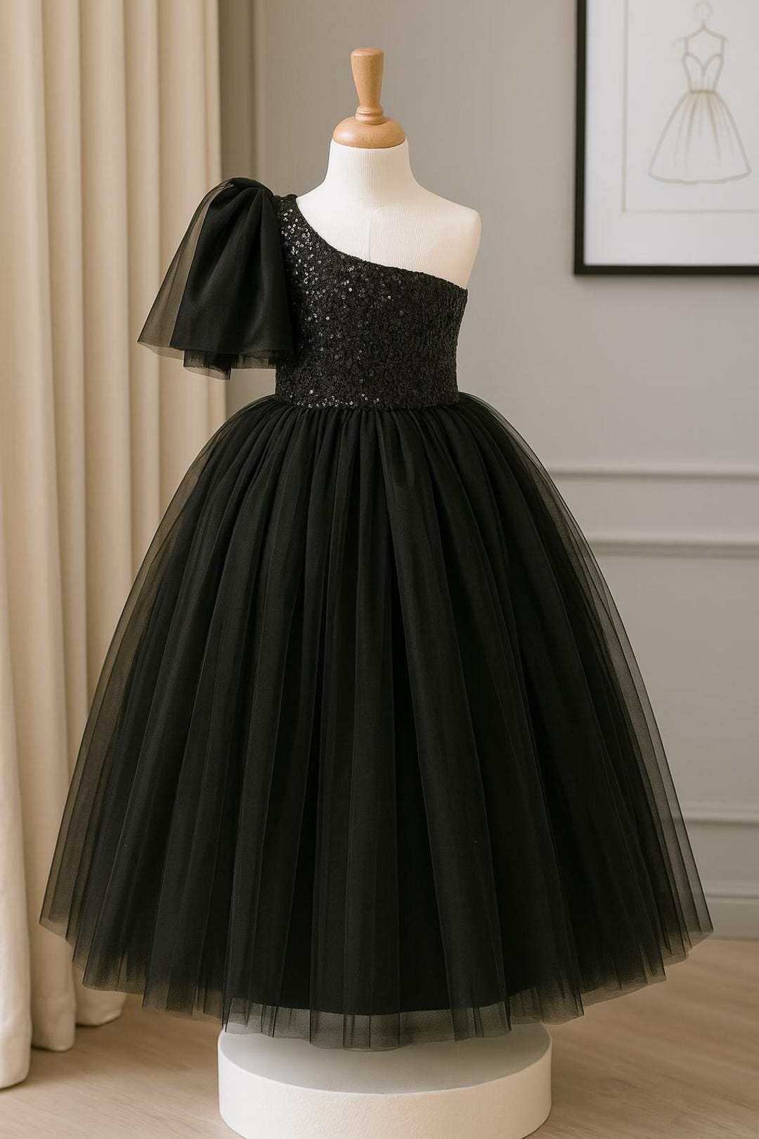 black dress xmas Scarlette Christmas Light Midi In US Size:6 Women's Layered Chiffon Wedding By Category Filter:Dresses