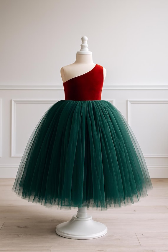 sachin and babi light blue dress Embroidered Christmas Holly Bow Dress – Classic Whimsy main image 0