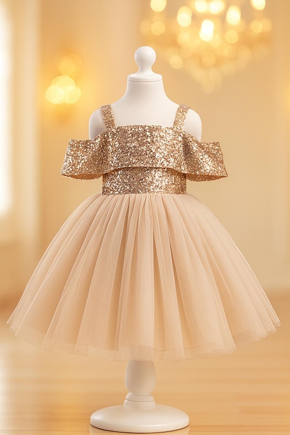 Gold 2t Princess Dress Toddler Ball Gowns Girl Gold Vintage Court Lace  Formal Princess Dress, Gold