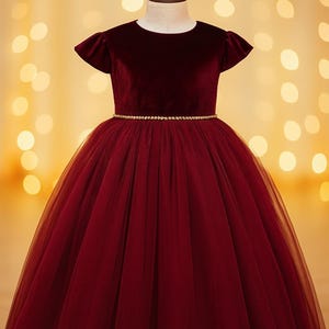 burgundy junior prom dresses Burgundy V Neck 2 Piece Junior Prom Dress GTEEN115 main image 1