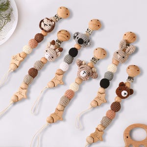 Personalized Pacifier Clip,Personalized Baby Shower Gifts,Engraved Name Pacifier Clip,Gifts For Newborn,Personalized Animal Pacifier Clip