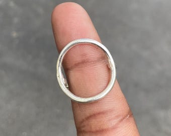Sterling Silver Spiral Wrap Ring, Adjustable Boho Jewelry
