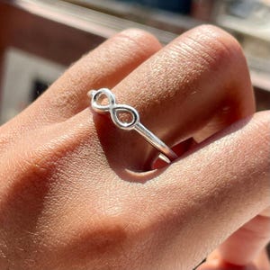 925 Sterling Silver Infinity Ring, Infinity Symbol Ring, Mother's Day Gift, Handmade Jewelry, Eternal Ring, Ring For Women, Minimalist Ring