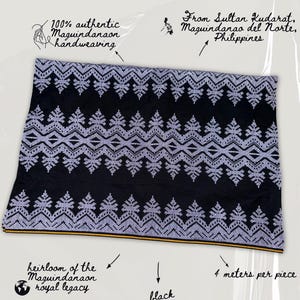 Handwoven Kain Inaul Sampin Sarong Traditional Maguindanaon Fabric Men Women Muslim Wedding Eid Shawl Wrap Skirt Cultural Wear Unisex pinoy
