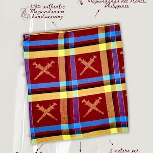 Keris Kris Handwoven Kain Inaul Sampin Sarong Traditional Maguindanaon Fabric Men Women Muslim Wedding Eid  Wrap Skirt Cultural Wear Unisex