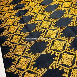 Inaul Songket Malong Handwoven Filipino Traditional Skirt Maguindanao Weave Habi Authentic Sarong Malaysian Unisex Melayu Royal Asian Tennun