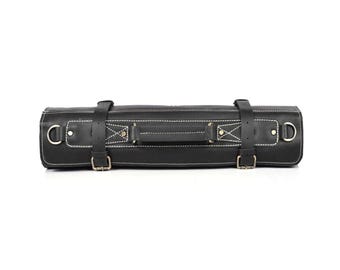 Handcrafted Chef Knife Organizer Genuine Leather Tool Wrap Culinary Storage Case